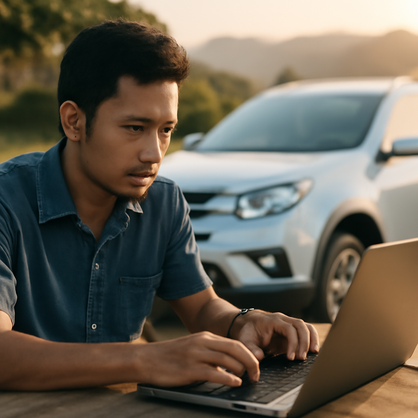 Jasa update blog untuk sewa mobil di Lombok efektif