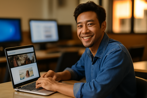 Jasa Update Website Lembaga Kursus Makassar Andal
